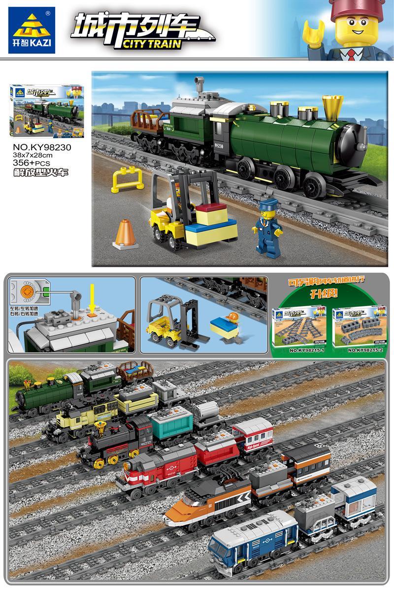 bộ lắp ráp Tàu Hỏa Giải Phóng KAZI KY98230 cho bé trai 6 tuổi, giá rẻ. Mô hình tàu hỏa cổ điển với 356 mảnh ghép.