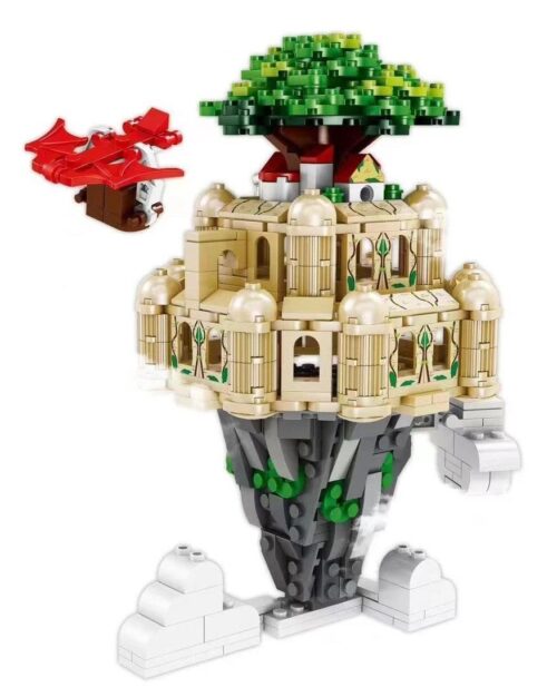 Hộp sản phẩm bộ lắp ghép KAZI KY98730 Lâu Đài Trên Không Laputa, món quà ý nghĩa cho fan Ghibli và người yêu thích mô hình.