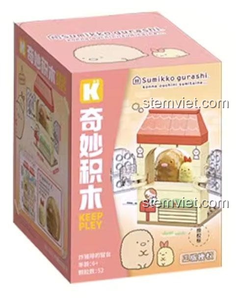 đồ chơi mô hình Sumikko Gurashi, hộp sản phẩm chính hãng Keeppley K21203, cho con gái 6 tuổi, giá bình dân