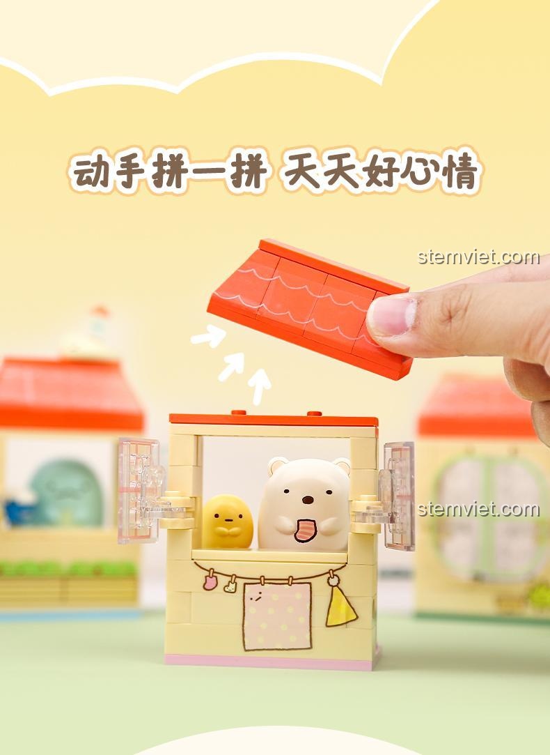 Keeppley 21203, khả năng xếp chồng các mô hình ban công Sumikko Gurashi, cho con gái 6 tuổi, giá hời