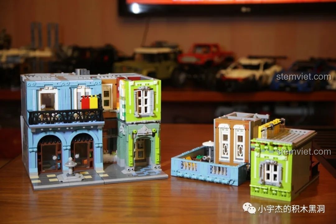 Cận cảnh khe hở lớn giữa tầng 2 và tầng 3 của mô hình Khách sạn Cuba.