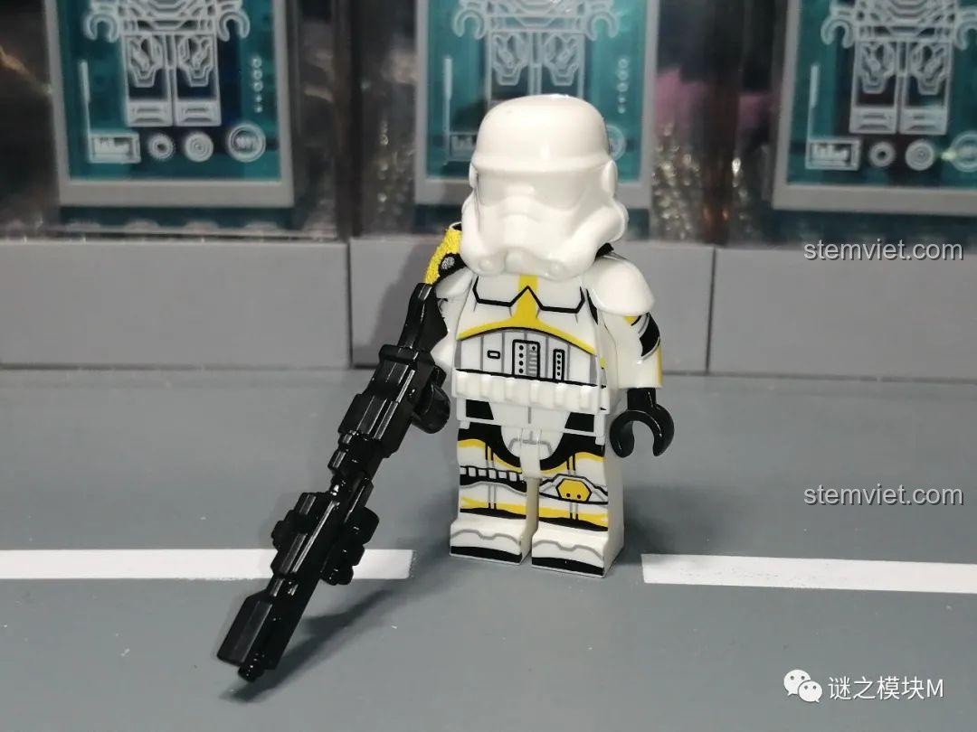 Minifigure Fennec Shand KORUIT KT1052, bộ lắp ghép Nhân vật Star Wars, biểu cảm đa dạng.
