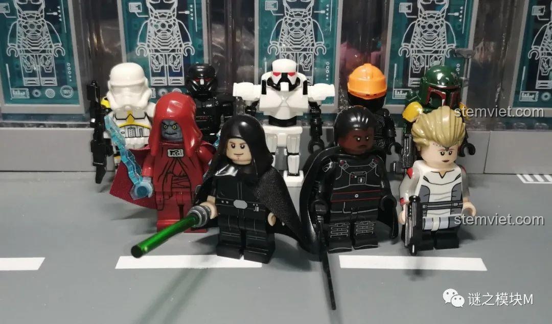 Bộ lắp ghép Koruit KT1052, ảnh review người dùng chụp Artillery Stormtrooper với khuôn mặt vẽ thêm.