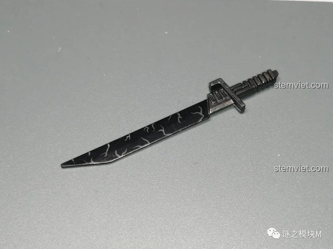 Koruit Nhân vật Chiến tranh giữa các vì sao KT1052, minifigure Darth Vader holographic màu xanh trong suốt.