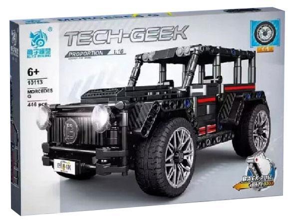 Bộ lắp ghép Xe địa hình Mercedes G KUYU MOXING 10113 tỉ lệ 1:10 có động cơ kéo lùi, phù hợp bé trai 6 tuổi, giá tốt.