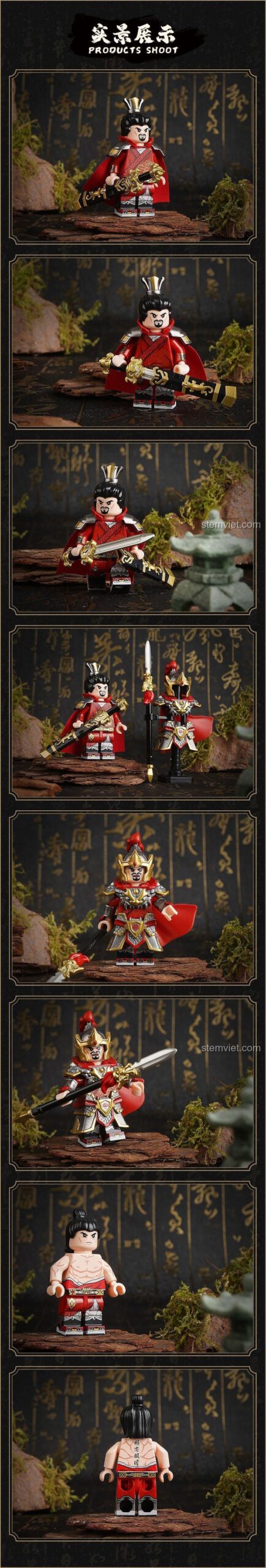 Ảnh review thực tế của bộ đồ chơi mô hình Nhạc Phi 11722, cho thấy chất lượng chi tiết và màu sắc sống động.