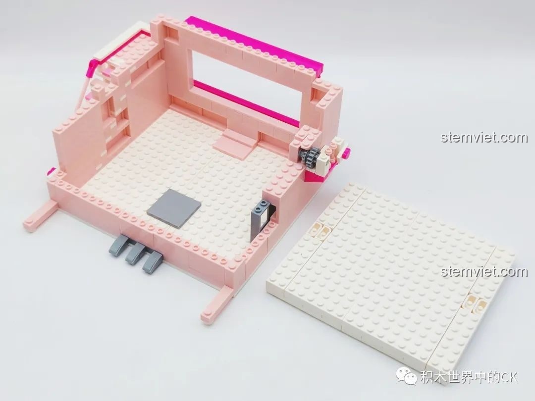 Lắp ráp phần đế xoay riêng biệt của bộ Keeppley DZ0155.