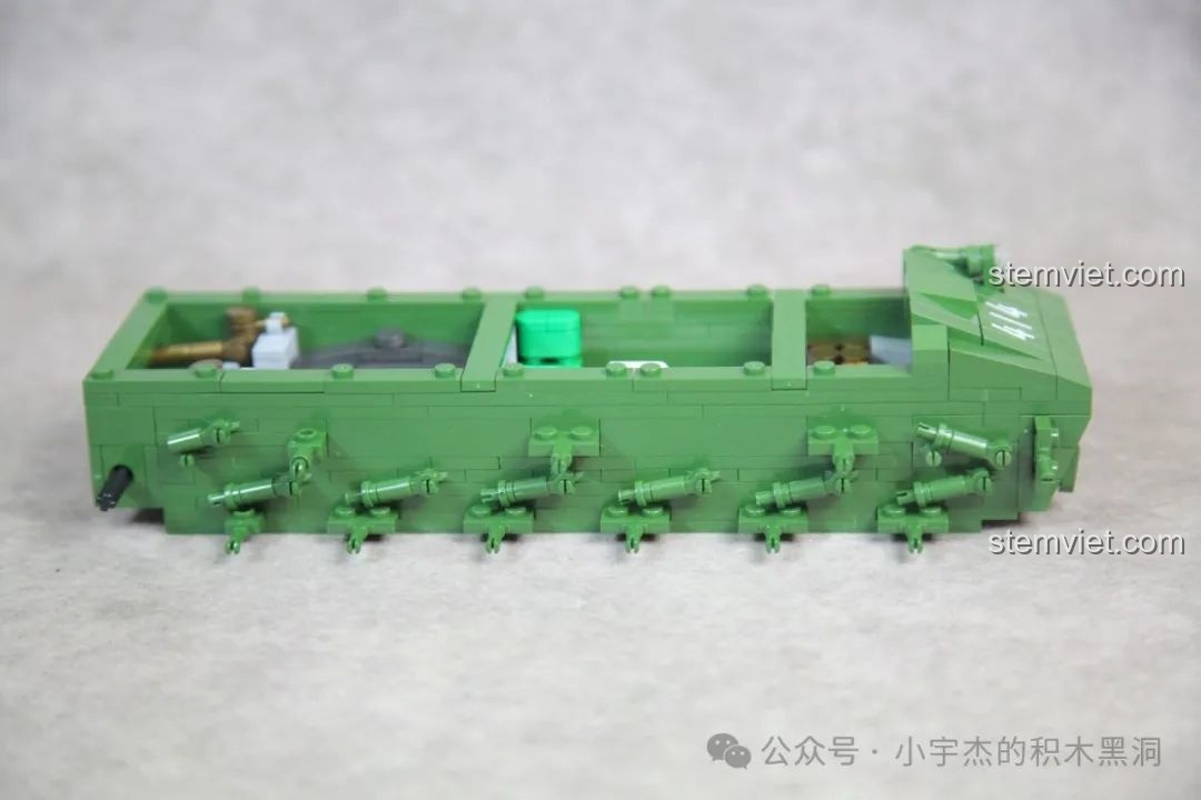 Quá trình lắp ráp khung gầm và hệ thống treo của mô hình xe tăng IS-2 Quan Guan 100249.