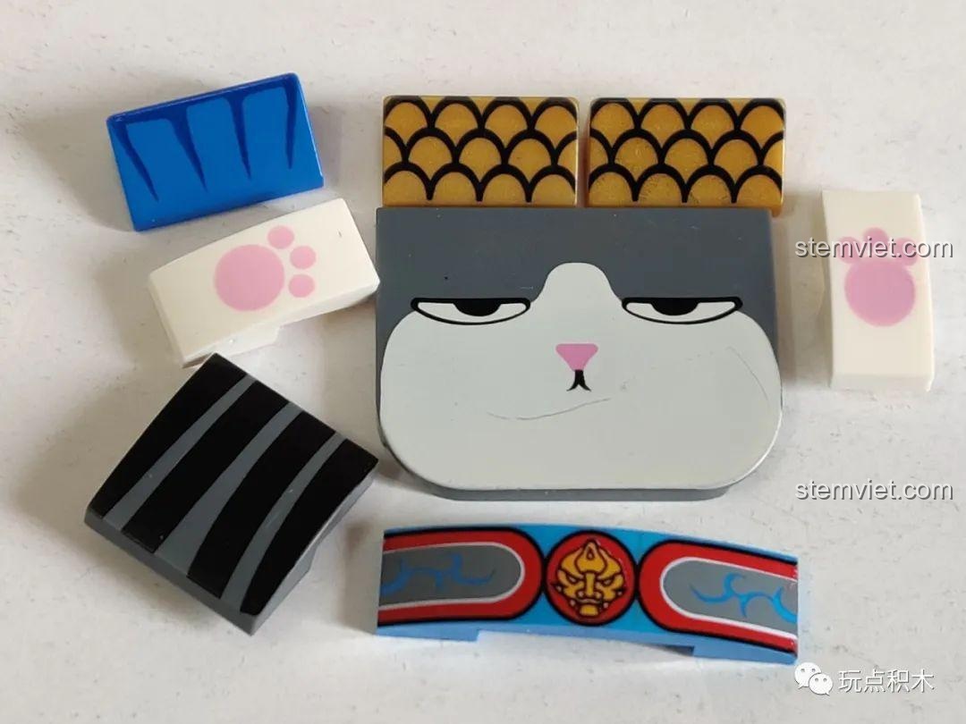 Quá trình lắp ráp phần thân của mô hình GUDI Ngự Hoàng Vạn Tuế 52053 Môn Thần.