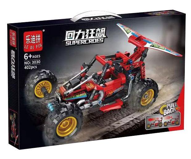 Bộ lắp ráp Xe Buggy Đua Địa Hình LE DI PIN 3030 màu đỏ, đồ chơi lắp ráp cho con trai 6 tuổi, giá tốt.