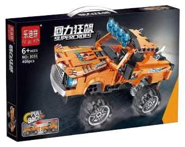 Bộ lắp ráp Le Di Pin 3031 Xe Tải Quái Vật Cam Kéo Lùi Supercroes 408 mảnh ghép, đồ chơi mô hình cho bé trai 6 tuổi, giá tốt