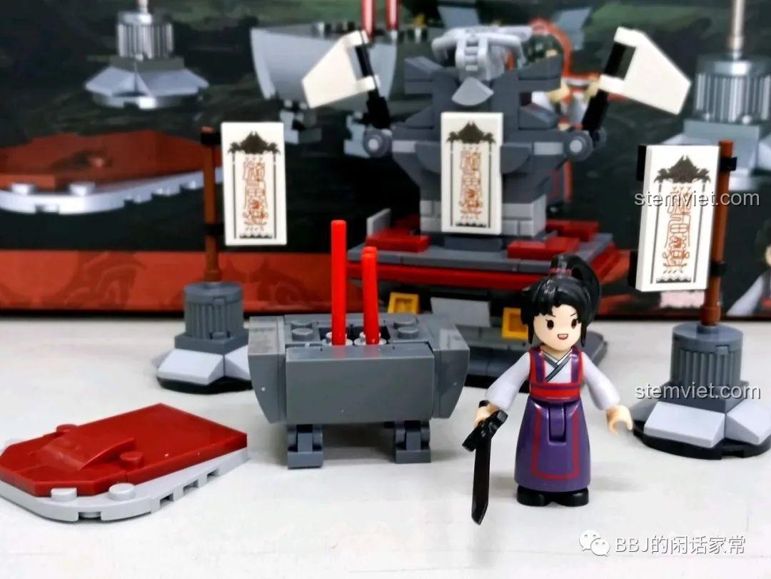 Một góc nhìn khác của bộ mô hình Leier J915 Tế Đàn Trần Tình.