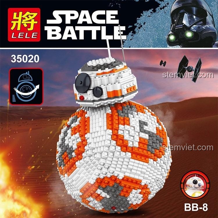 Bộ lắp ráp LELE 35020 BB-8 chủ đề Space Battle, giá tốt.