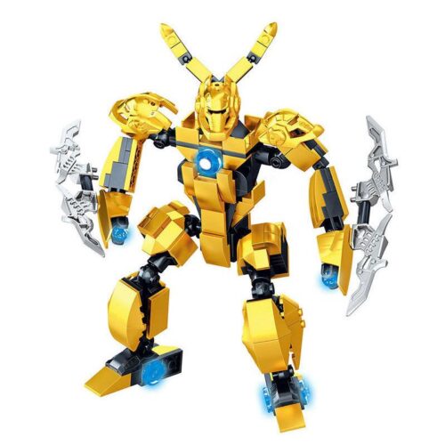 Hộp bộ lắp ráp LELE 39027 Mecha Mặc Tử, 233 chi tiết, quà tặng hấp dẫn cho bé trai mê game.