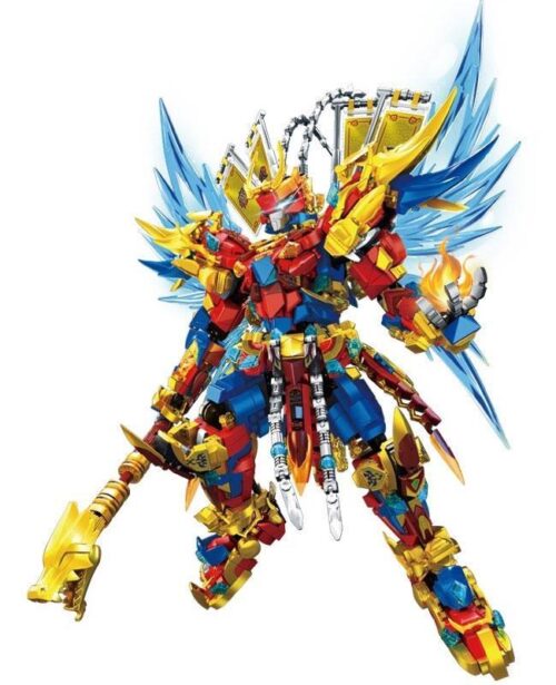 Mô hình LEYI 62032 Mecha Đấu Chiến Thắng Phật Tôn Ngộ Không, bộ lắp ráp 2362 mảnh cho bé trai 6+ tuổi, giá rẻ.