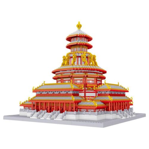 Hình ảnh chính bộ lắp ghép Tử Vi Cung, đồ chơi mô hình Lezi, kiến trúc tinh xảo cho bé 6 tuổi.