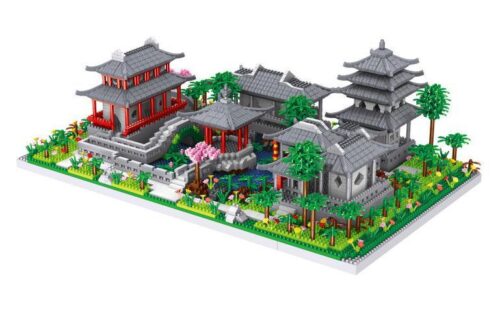 bộ lắp ghép Mô hình Tô Châu Viên Lâm Lezi LZ8202 3930 mảnh cho bé trai và bé gái 6 tuổi, đồ chơi mô hình kiến trúc tinh xảo giá tốt