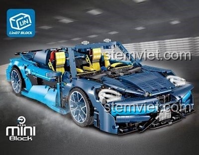 Mô hình lắp ráp siêu xe technic tương tự Lin07 BLOCK 0022, một lựa chọn thay thế sáng tạo cho bé trai.