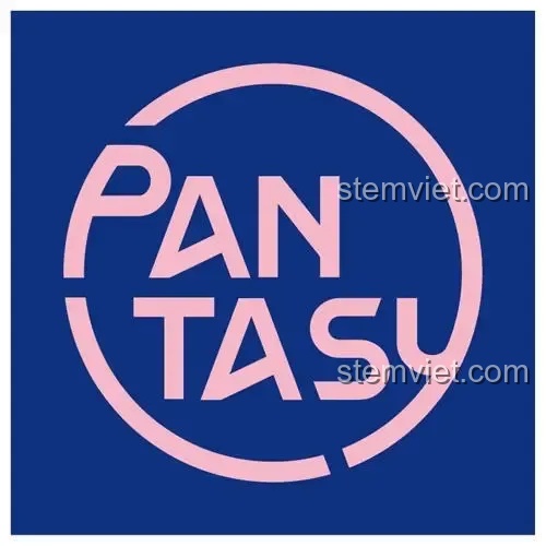 Logo của hãng Pantasy trên nền xanh, một thương hiệu đồ chơi lắp ráp nổi tiếng được đánh giá cao trong bài review này.