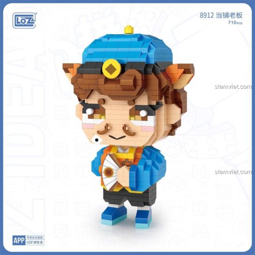 Mô hình Ông Chủ Tiệm Cầm Đồ LOZ 8912 đã lắp ráp, đồ chơi mô hình nanoblock chi tiết tinh xảo, phù hợp bé trai.