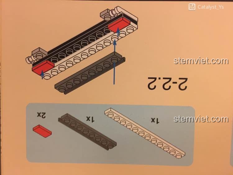 Hướng dẫn lắp ráp chi tiết 1x8 đặc biệt dưới gầm xe của bộ Xingbao 8004 Xe Tải Bán Kem, có thể gây ma sát.