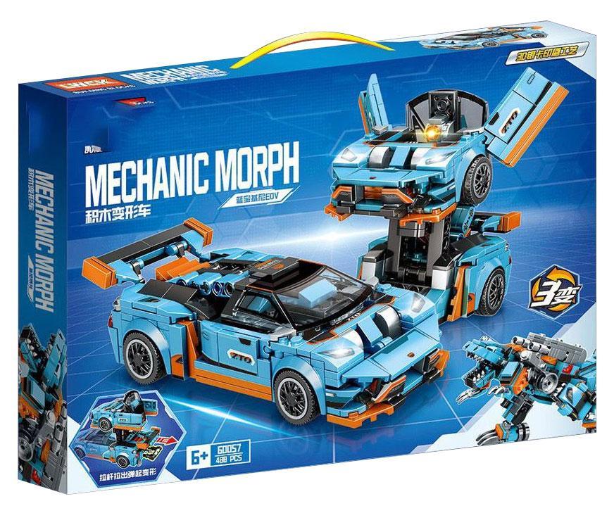 Bộ lắp ghép Xe Biến Hình Lamborghini LWCK 60057, đồ chơi lắp ráp Robot Biến Hình Lamborghini cho bé trai 6 tuổi, giá tốt, hộp sản phẩm.