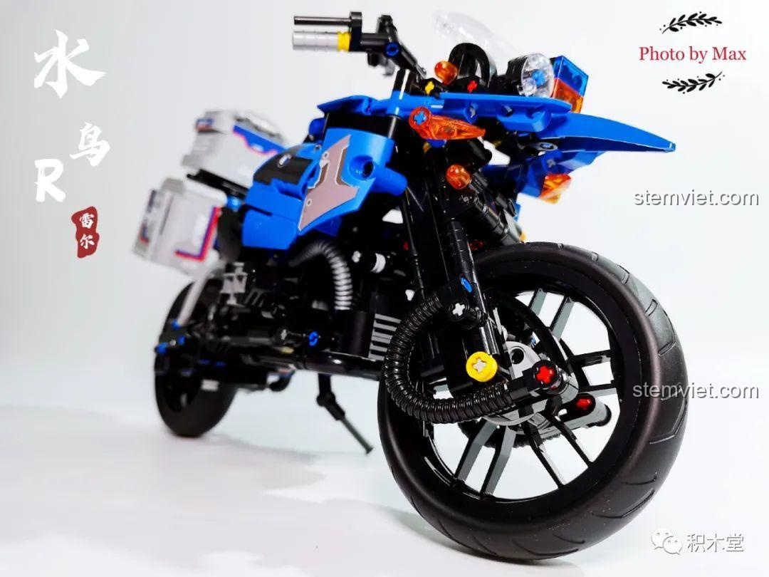 Mã QR để theo dõi kênh thông tin về đồ chơi lắp ráp, bao gồm các bài đánh giá về Leier 50008 Mô tô BMW R1200GS Rallye.