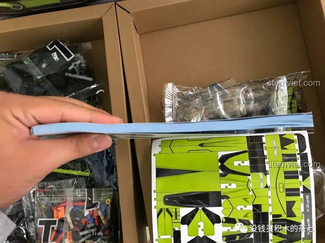 Tấm decal dán chi tiết cho đồ chơi mô hình Lamborghini Sián FKP 37 Meiji Blocks 8600, tăng tính thẩm mỹ, phù hợp bé trai 6 tuổi, giá tốt