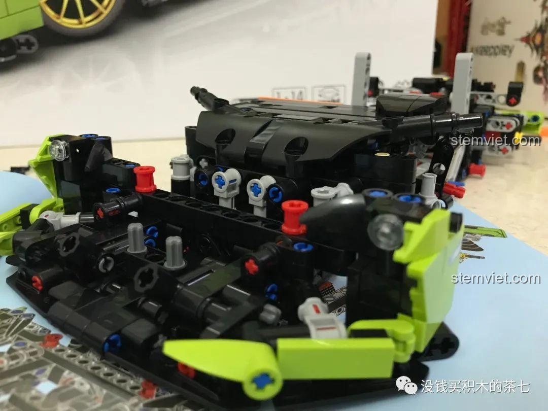 Nội thất đồ chơi xây dựng Mô hình siêu xe Lamborghini Sián Meiji Blocks 8600 hoàn thiện, sẵn sàng cho phần vỏ ngoài, phù hợp bé trai 6 tuổi, giá tốt