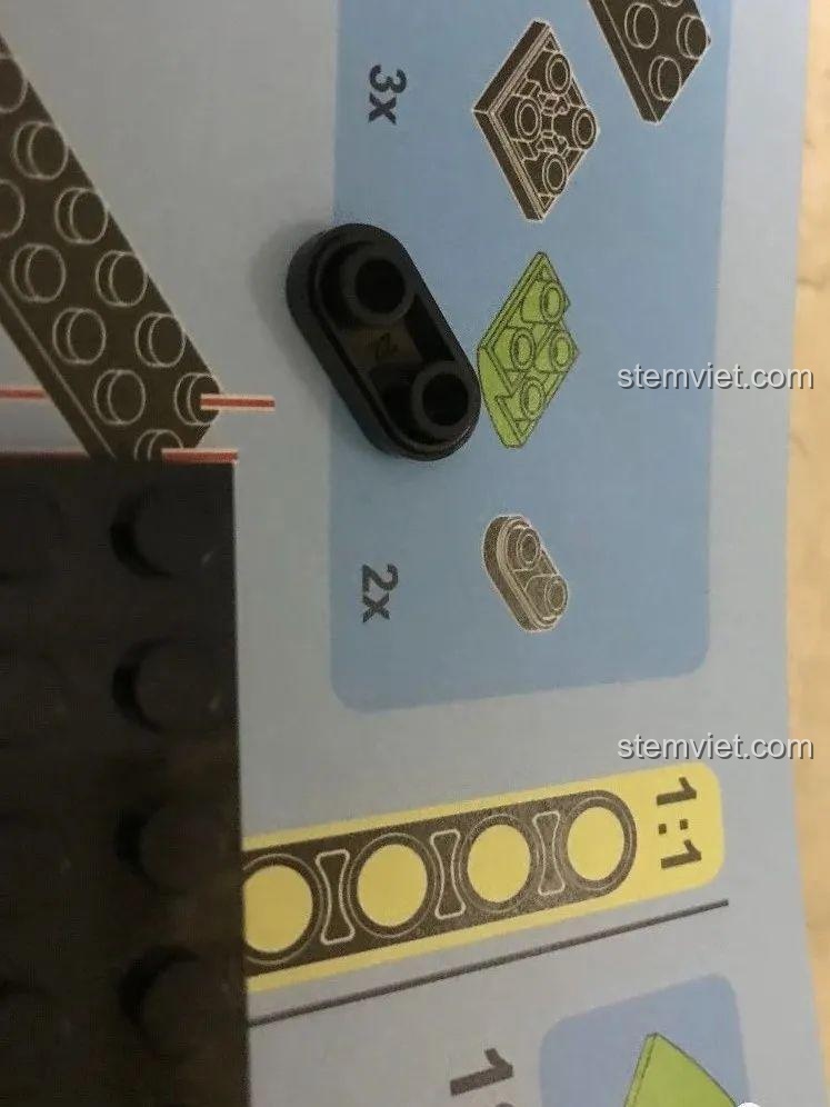 Chi tiết đặc biệt khác trên vỏ ngoài đồ chơi xây dựng Mô hình siêu xe Lamborghini Sián Meiji Blocks 8600, tăng tính chân thực, phù hợp bé trai 6 tuổi, giá tốt