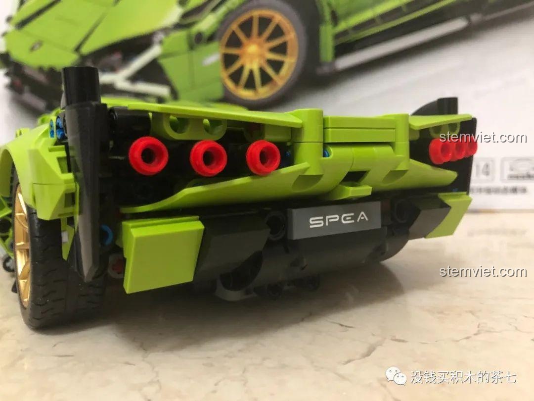 Mô hình hoàn thiện đồ chơi mô hình Lamborghini Sián FKP 37 Meiji Blocks 8600, vẻ ngoài ấn tượng, phù hợp bé trai 6 tuổi, giá tiết kiệm