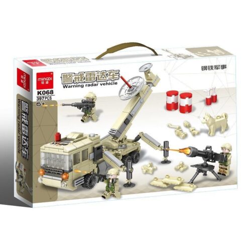 Bộ đồ chơi Mingdi K068 Xe Radar Cảnh Giới Quân Sự 397 mảnh ghép, mô hình quân sự chân thực cho bé trai 6 tuổi, giá tốt