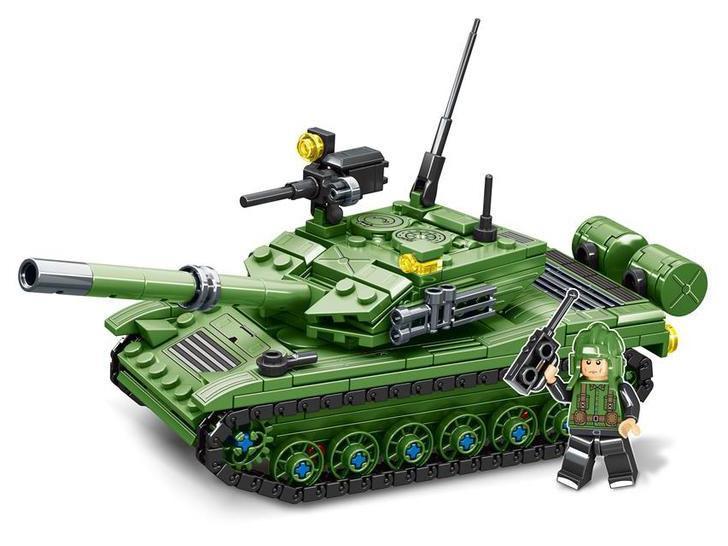 Mô hình xe tăng Type 85 Mingdi K0716 sau khi lắp ráp hoàn chỉnh, đồ chơi cho bé trai 6 tuổi, giá rẻ.