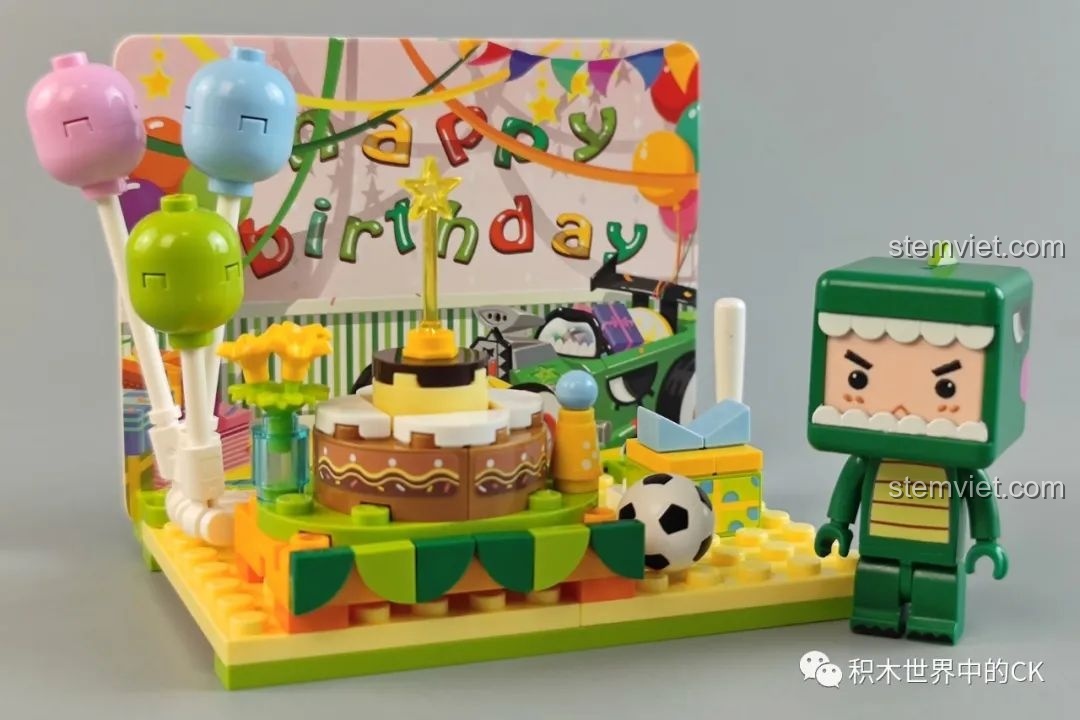 Cận cảnh minifigure Misila trong bộ đồ chơi Nhân vật Misila sinh nhật cho trẻ 6+.