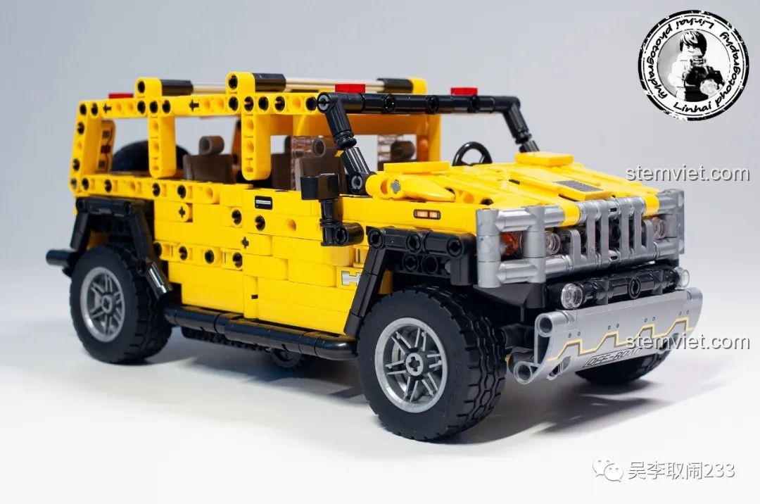 Góc nhìn phía trước của mô hình xe Hummer H2 FC9120, nổi bật với lưới tản nhiệt và cản trước.