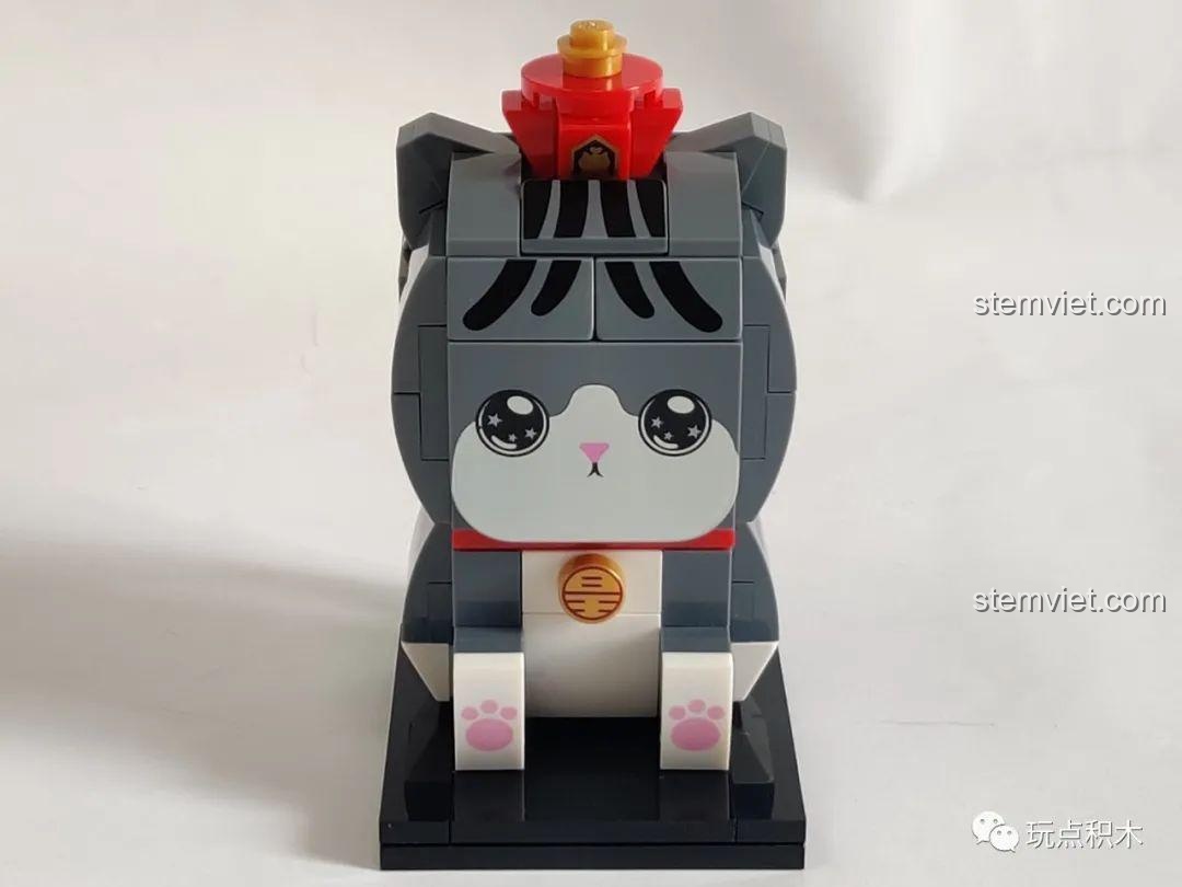 Mô hình lắp ráp GUDI Ngự Hoàng Vạn Tuế 52051 'Mắt Mơ Màng' hoàn chỉnh từ phía trước.