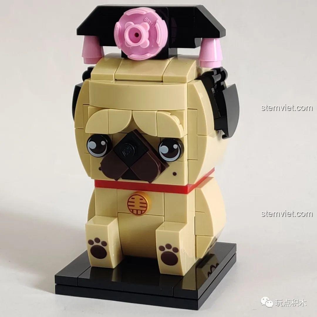 Mô hình lắp ráp GUDI Ba Trát Hắc 52055 Phi Hành Gia hoàn chỉnh từ phía trước.