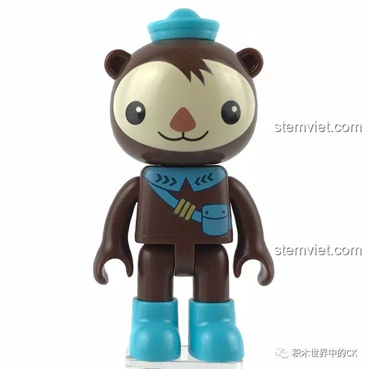 Cận cảnh minifigure Giáo sư Shellington trong bộ đồ chơi mô hình Tàu ngầm của Giáo sư Shellington cho trẻ em trên 6 tuổi.