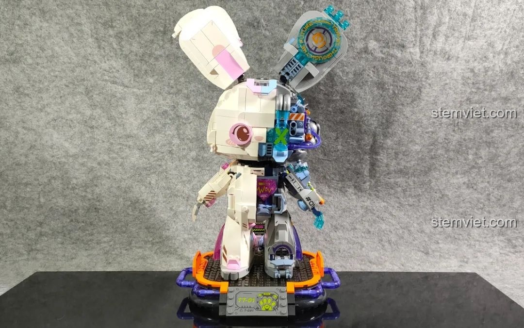 Mô hình Thỏ Cơ Khí Giải Phẫu Tương Lai TC1801 của TOP TOY, chi tiết sắc nét, thiết kế độc đáo, phù hợp cho bé 8 tuổi trở lên.