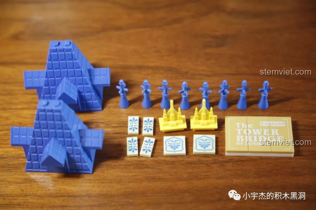 Mô hình WANGE 4219 Cầu Tháp Luân Đôn đã hoàn thành, nhìn từ phía trước.