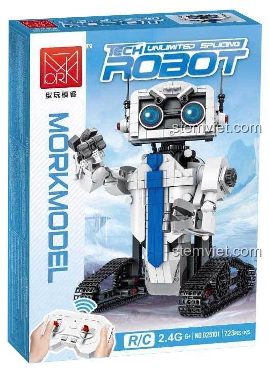 Bộ lắp ráp MORK 025101 Robot Lắp Ráp Điều Khiển Từ Xa, đồ chơi mô hình robot cho bé trai 6 tuổi, giá tốt, chất lượng cao