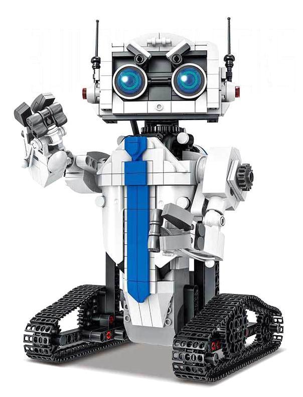 Hộp sản phẩm bộ đồ chơi MORK 025101 Robot Lắp Ráp Điều Khiển Từ Xa, đồ chơi lắp ghép robot điều khiển từ xa cho bé trai 6 tuổi