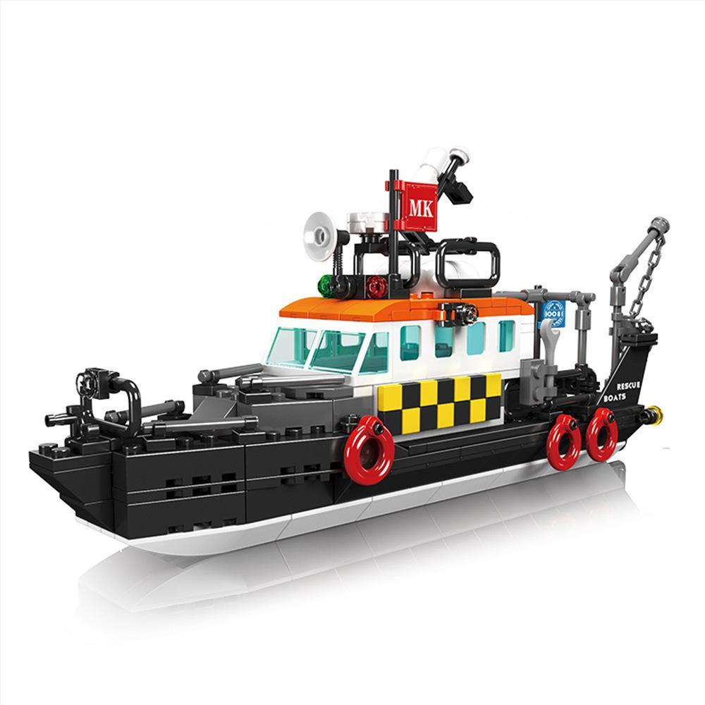 Bộ lắp ghép Mould King 10081 Thuyền Cứu Hộ Đa Năng Anh Quốc cho bé trai 8 tuổi, đồ chơi lắp ghép chất lượng cao giá tốt.