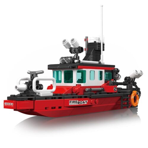 Bộ lắp ghép Thuyền cứu hỏa Mould King 10082, đồ chơi mô hình tàu cứu hỏa cho bé trai 8 tuổi, giá tốt.