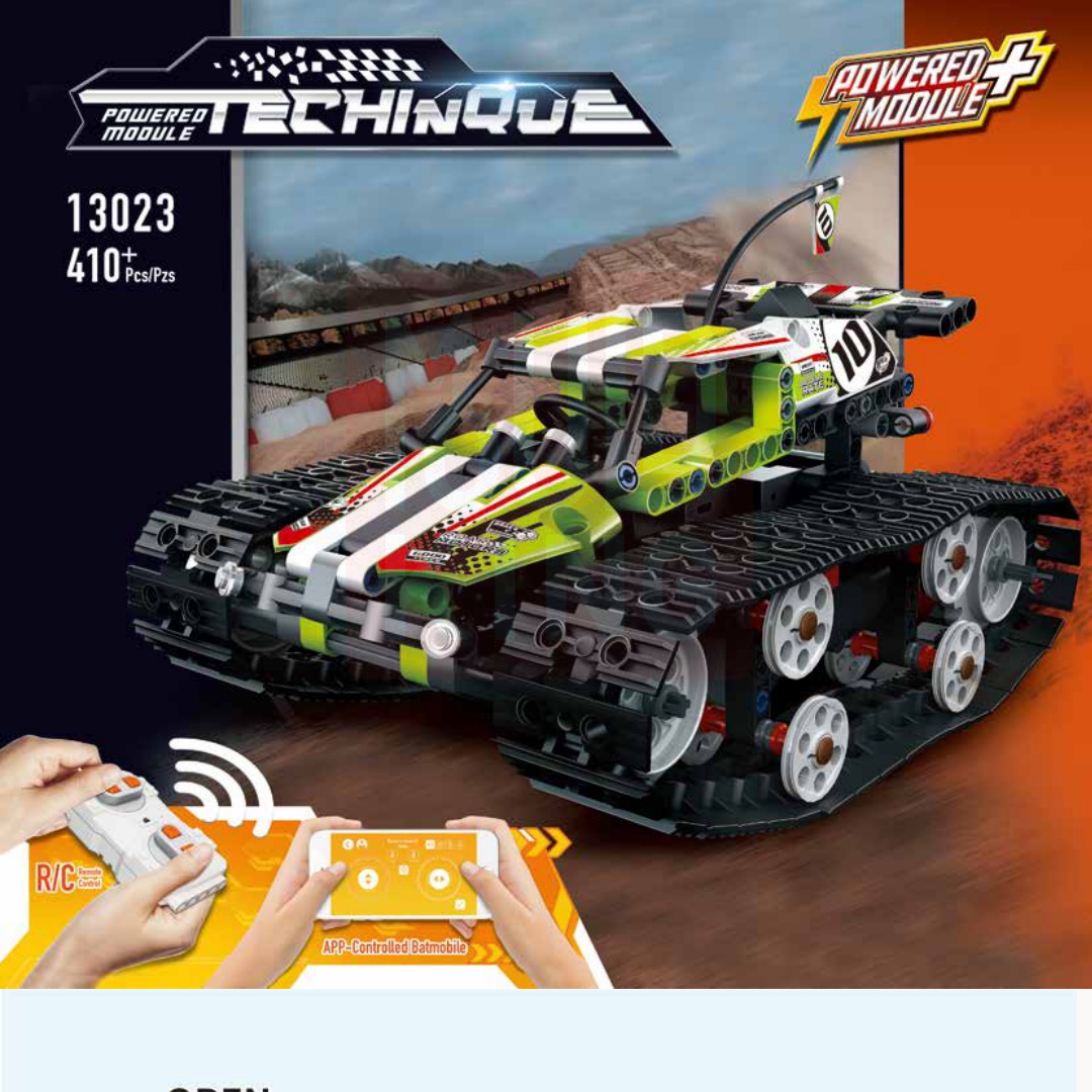 Xe Đua Bánh Xích Điều Khiển Từ Xa Mould King 13023 hướng dẫn lắp ghép Xe Đua Bánh Xích Điều Khiển Từ Xa Mould King