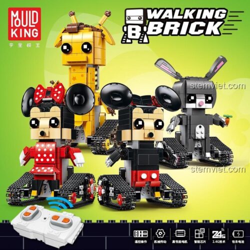 Đồ chơi mô hình Mould King 13044 và các robot khác trong series Walking Brick.