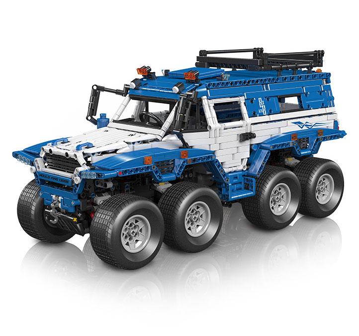 Hộp bộ lắp ráp Mould King 13089 Avtoros Shaman 8x8 với 3062 chi tiết, điều khiển từ xa, lựa chọn thay thế tiết kiệm cho LEGO®.