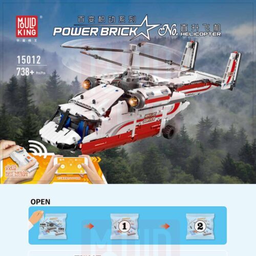 Trực thăng vận tải hạng nặng Mould King 15012 pdf lắp ghép Mould King 15012 Trực thăng vận tải hạng nặng