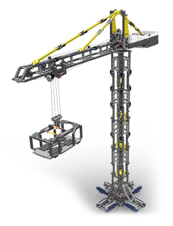 Mô hình lắp ráp Cần trục tháp Mould King 17004 cao gần 1 mét, một bộ đồ chơi mô hình kỹ thuật phức tạp dành cho con trai 14 tuổi.