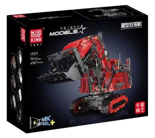 Hộp đồ chơi lắp ráp Mould King 17071 Máy xúc Liebherr R 9800, một bộ xếp hình 17071 chi tiết dành cho con trai 12 tuổi.